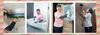 ハウスクリーニング・エアコンクリーニング・掃除代行の作業風景の写真