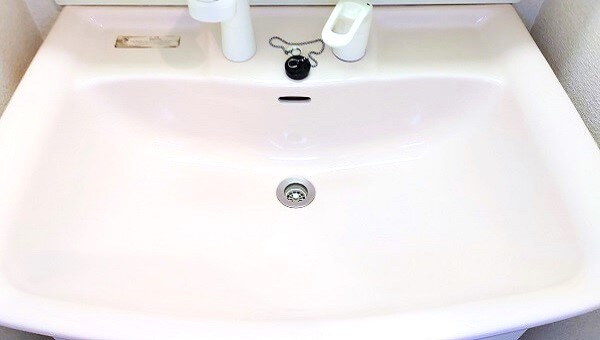 埼玉県さいたま市の洗面台クリーニング、洗面ボールの洗浄後【お掃除どんちゃん】