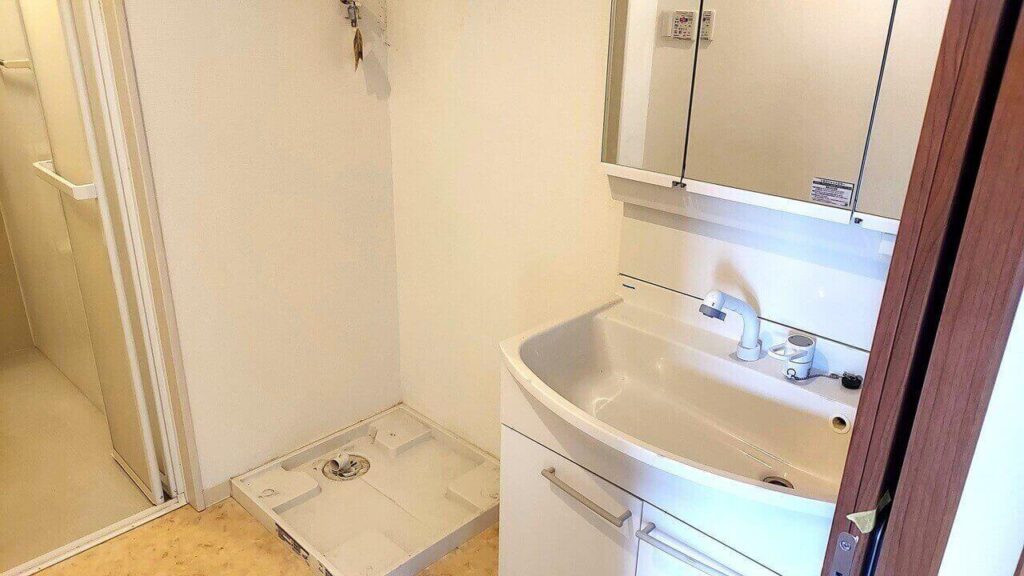 草加市の空室クリーニング、洗面所全体【お掃除どんちゃん】
